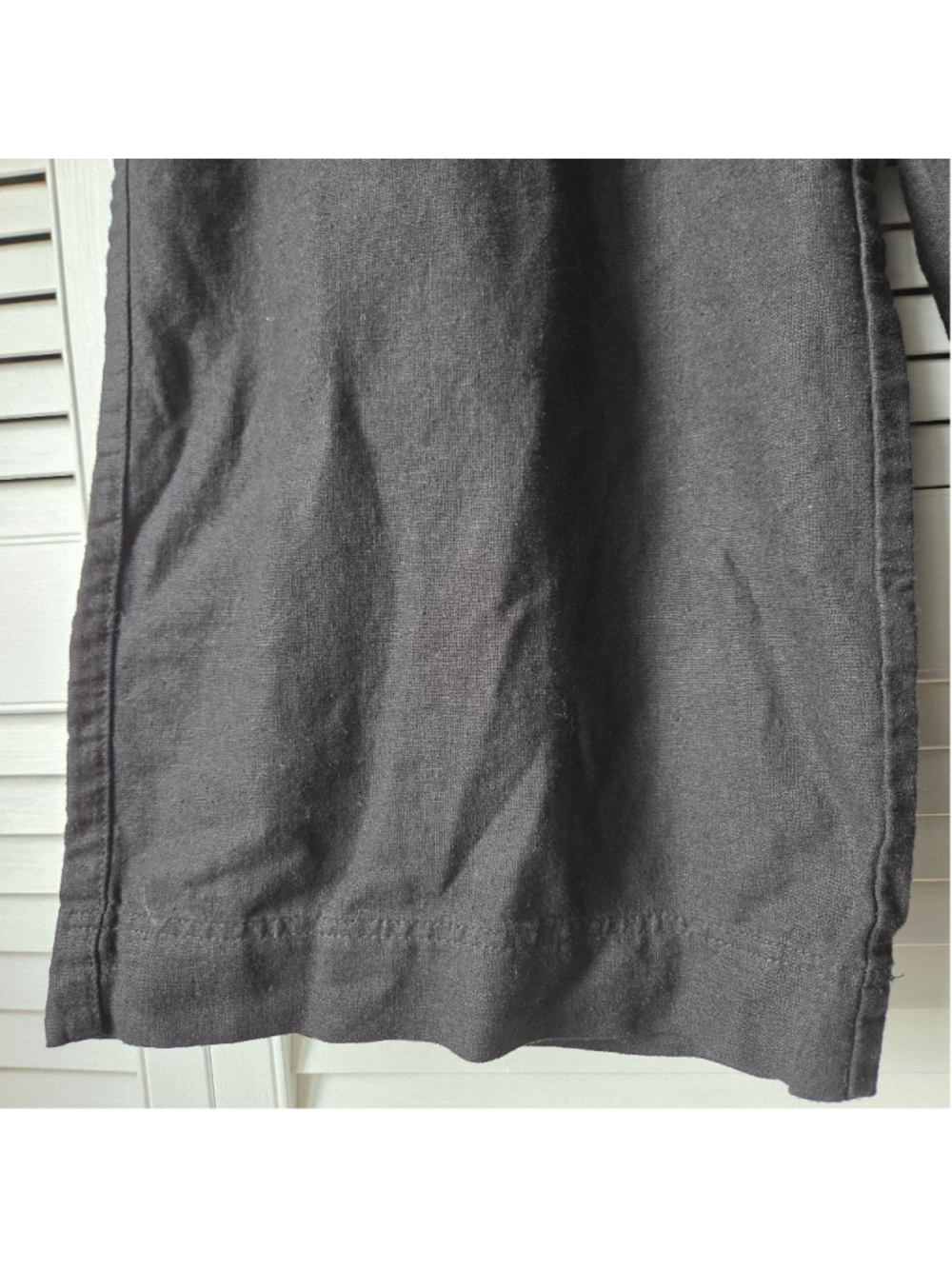 Women's Old Navy Wide Leg Linen Blend Pants in Black, Size S - Picture 5 of 13